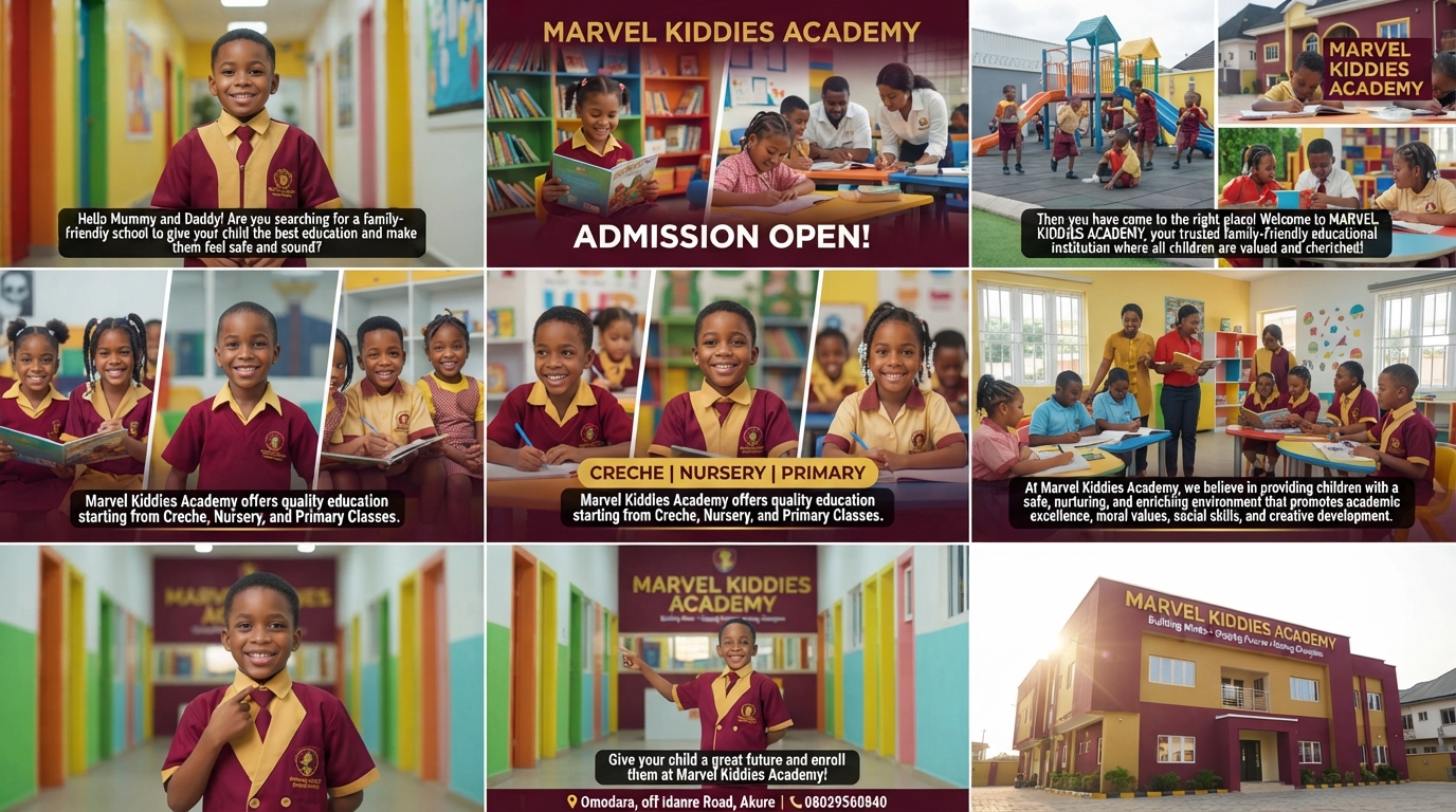 Marvel Kiddies Academy website showcase