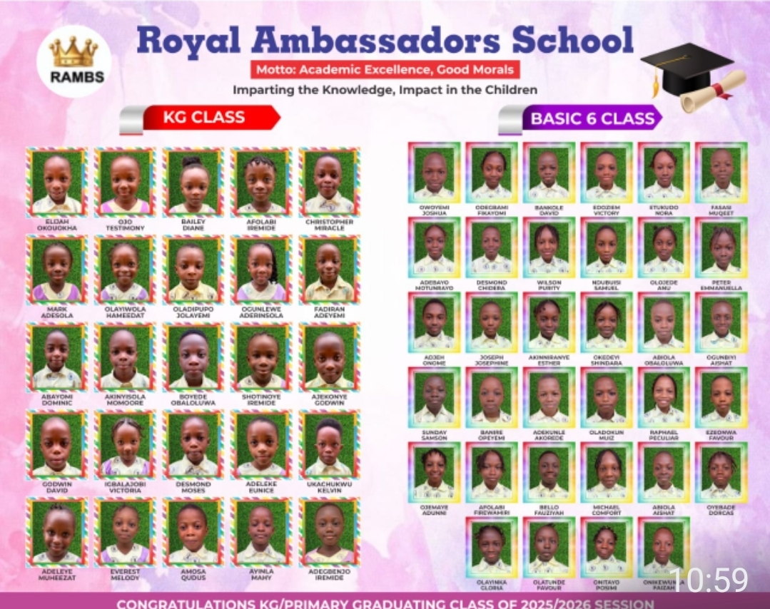 Royal Ambassadors Schools website showcase