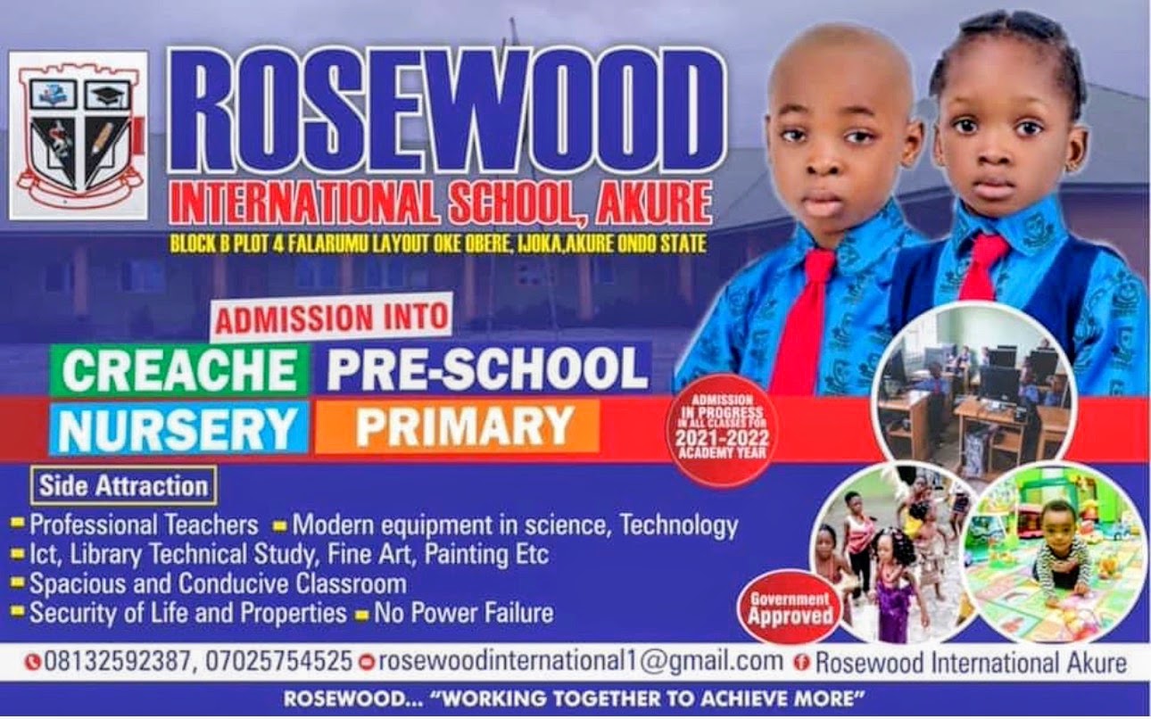 ROSEWOOD INT'L NURSERY AND PRIMARY SCHOOL website showcase